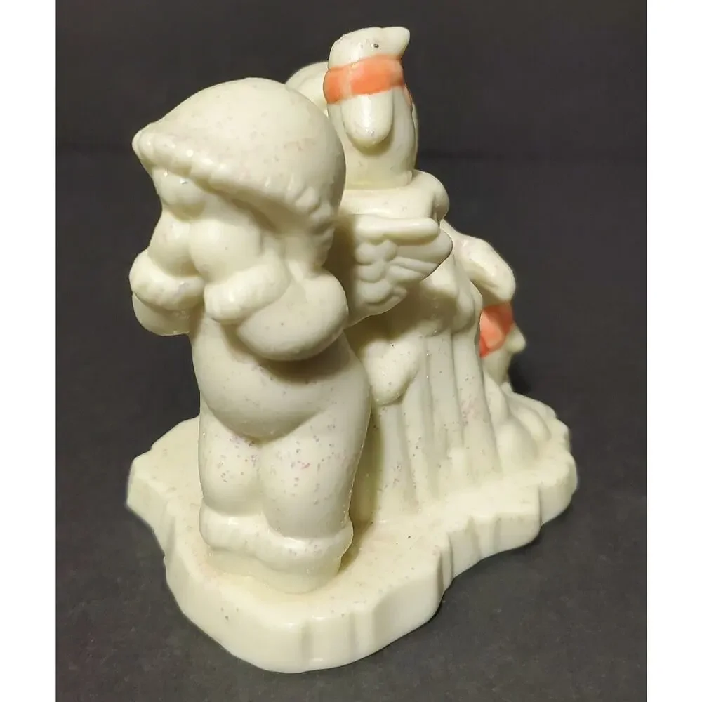 Jade Porcelain Polar Pals‎ Babies Angel Wings &Penguins Collectible Snow Holiday